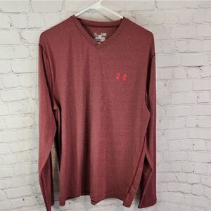 Men's Under Armour "coldgear" V-Neck athletic longsleeve shirt, size XL